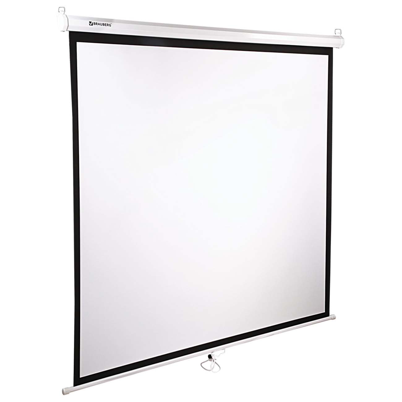 Экран для видеопроектора Brauberg настенный 180х180см (236726)