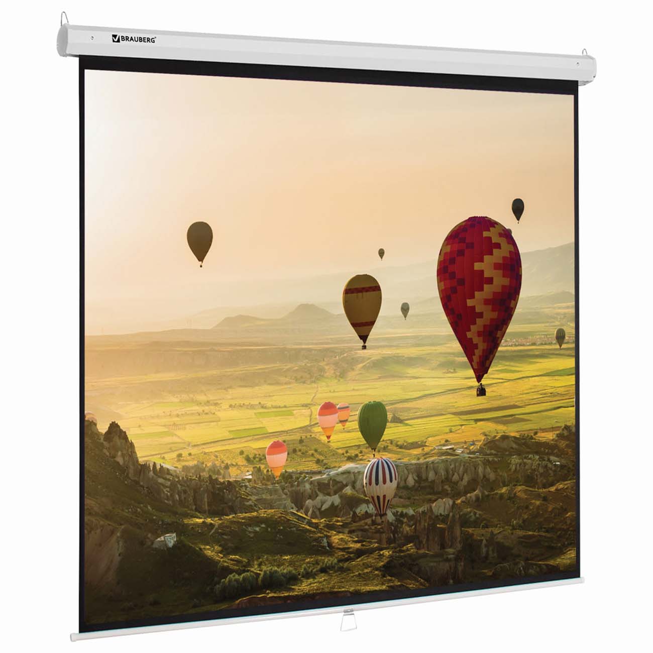 Экран для видеопроектора Brauberg настенный 200х200см (236727)