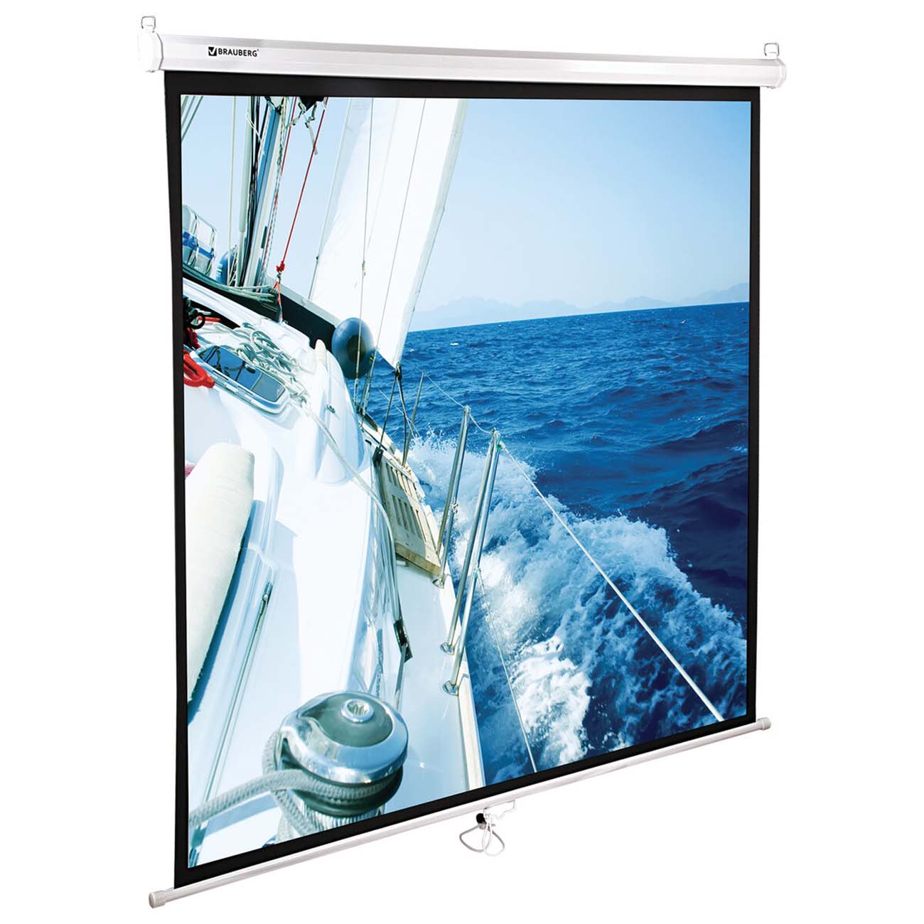 Экран для видеопроектора Brauberg настенный 200х200см (236727)