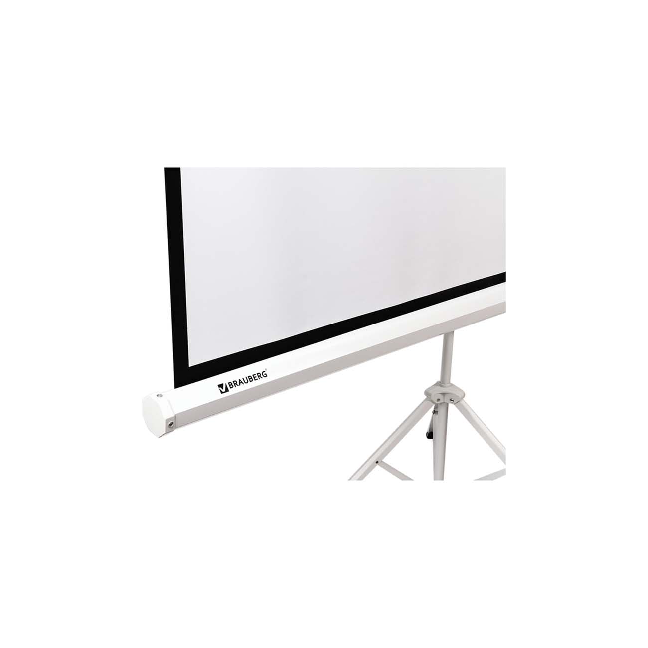 Экран для видеопроектора Brauberg на треноге 200х200см (236731)
