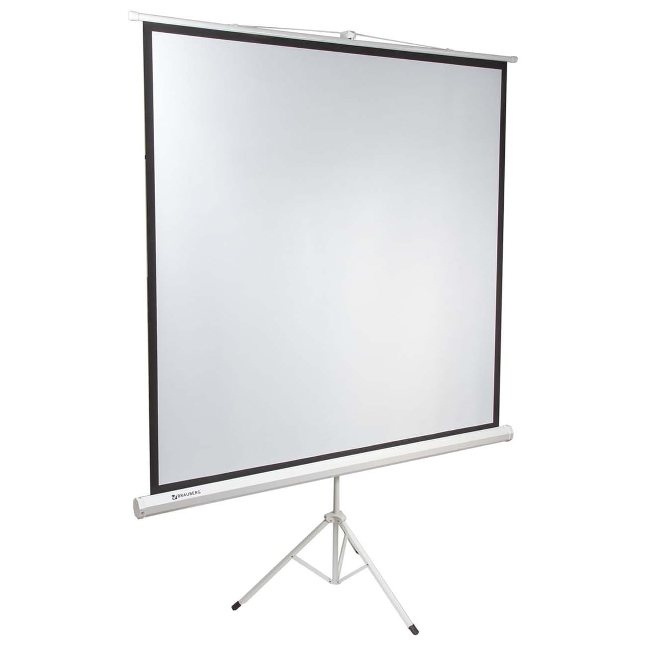 Экран для видеопроектора Brauberg на треноге 150х200см (236732)
