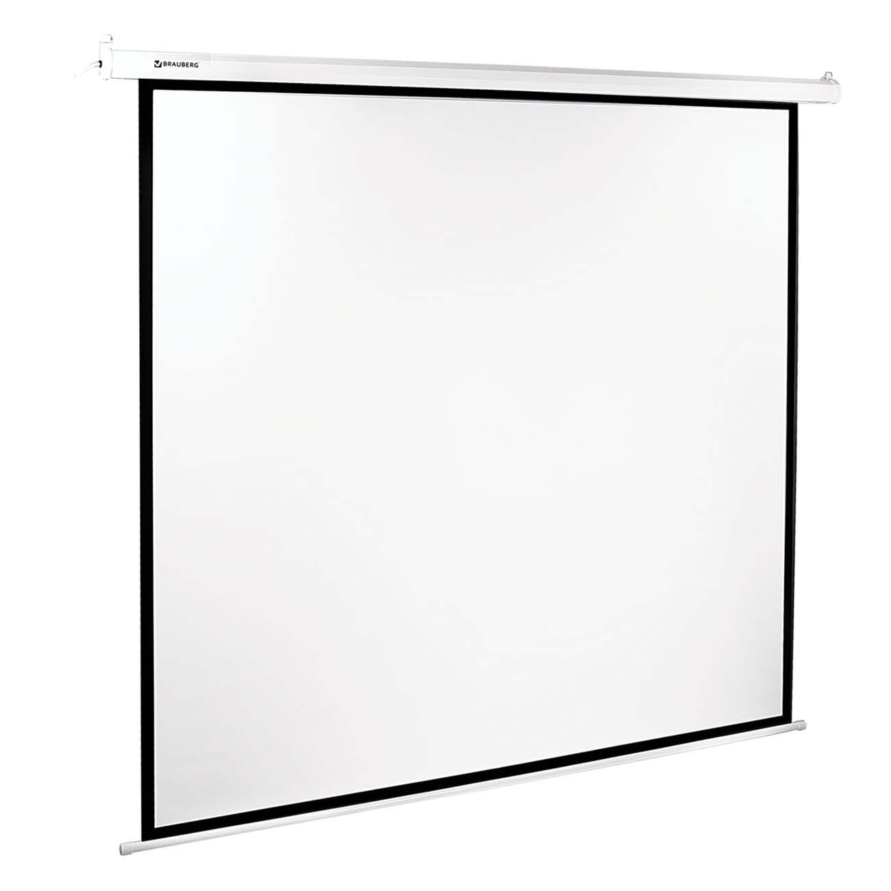 Экран для видеопроектора Brauberg настенный 180х180см (236733)
