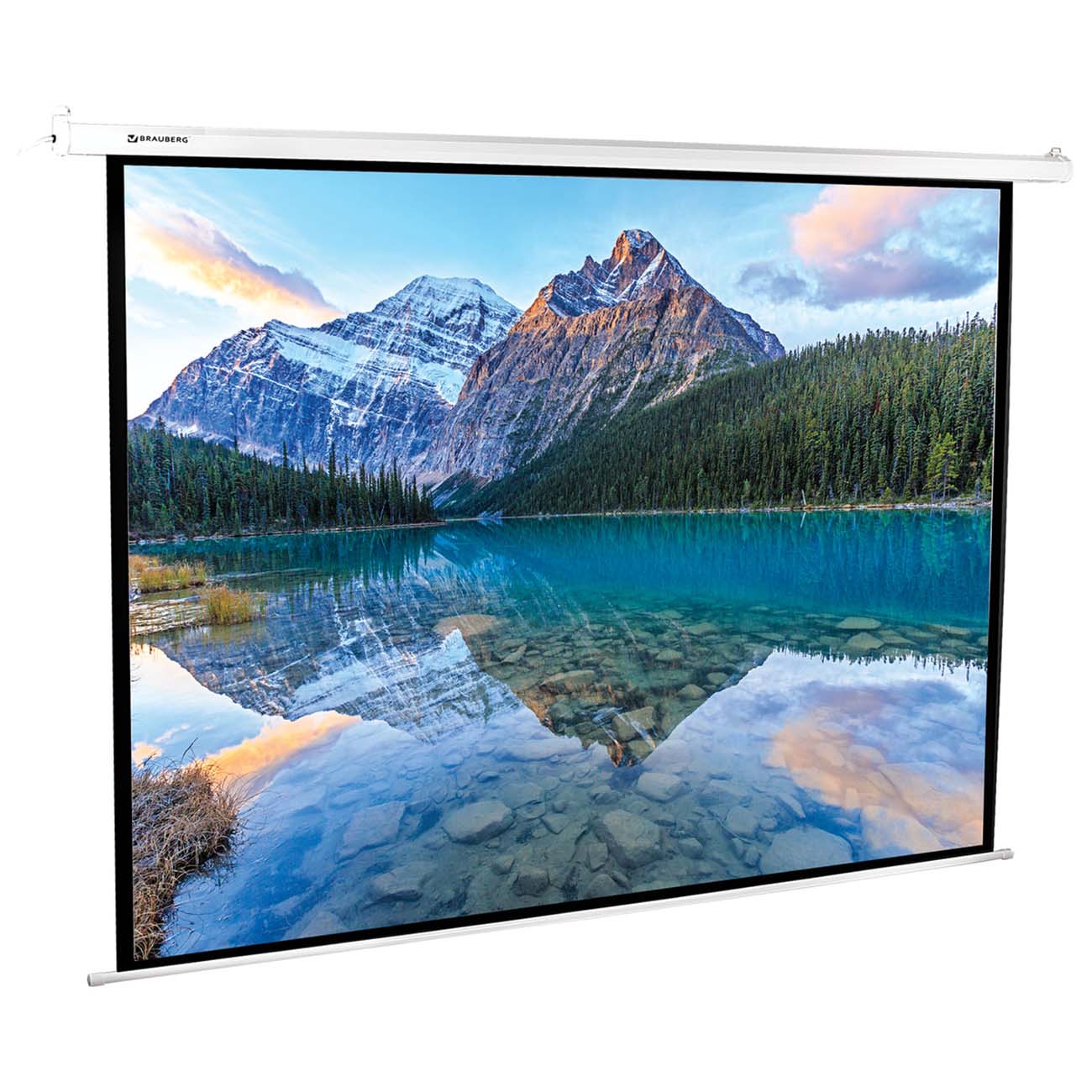 Экран для видеопроектора Brauberg настенный 180x240см (236734)