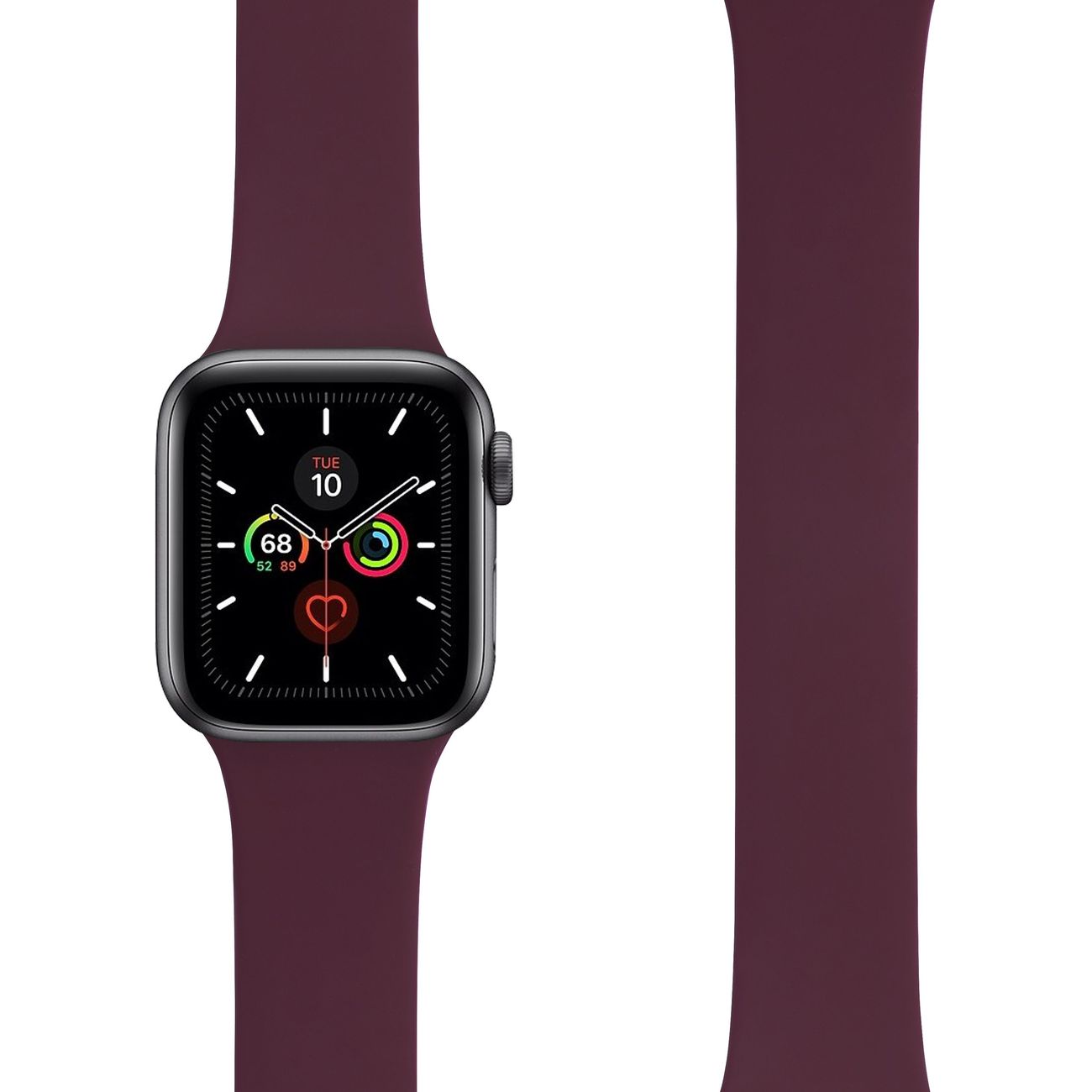 Силиконовый ремешок LYAMBDA ATRIA для Apple Watch 42/44/45/49/Ultra/Ultra2 mm DSJ-23-44-WR Wine red
