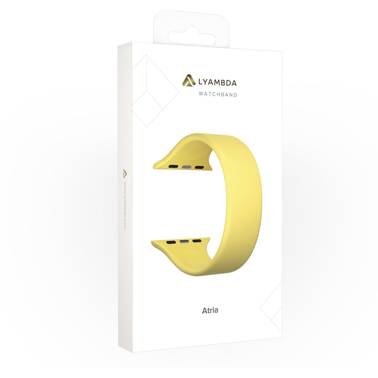 Силиконовый ремешок LYAMBDA ATRIA для Apple Watch 42/44/45/49/Ultra/Ultra2 mm DSJ-23-44-YL Yellow