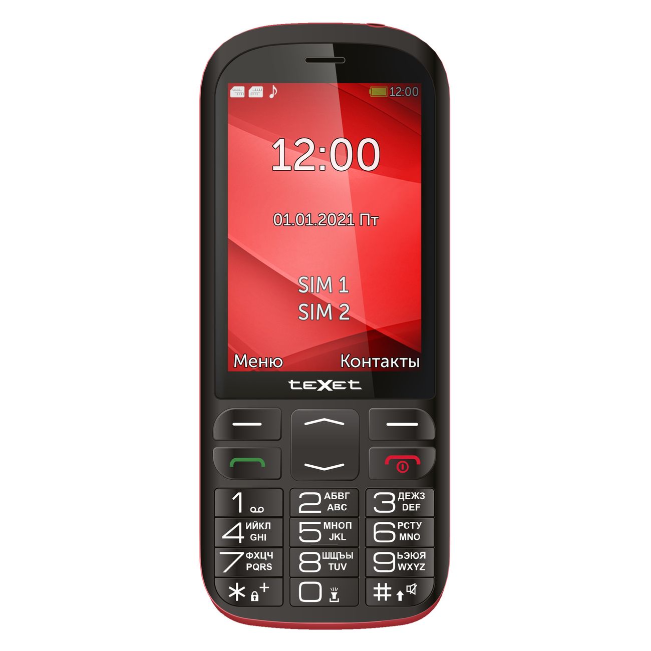 Мобильный телефон teXet TM-B409 Black/Red фото