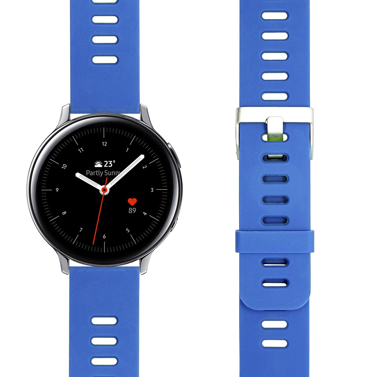 Универсальный силиконовый ремешок для часов 22 mm LYAMBDA ADHARA DS-GS-08-22-BG Blue/Green