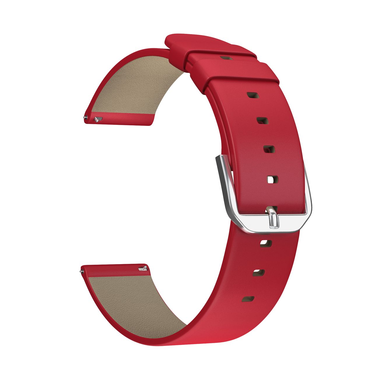 Универсальный кожаный ремешок для часов 22 mm LYAMBDA MINTAKA DSP-14-22 Red фото