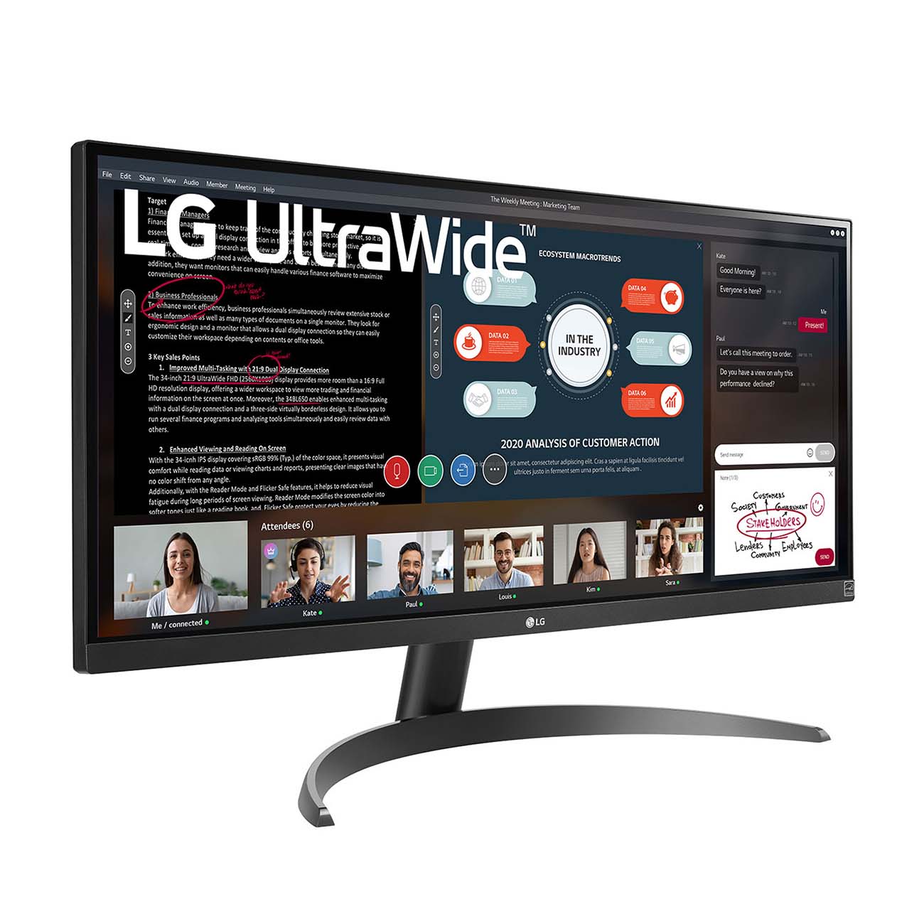 Монитор LG 29" AH-IPS черный 29WP500-B