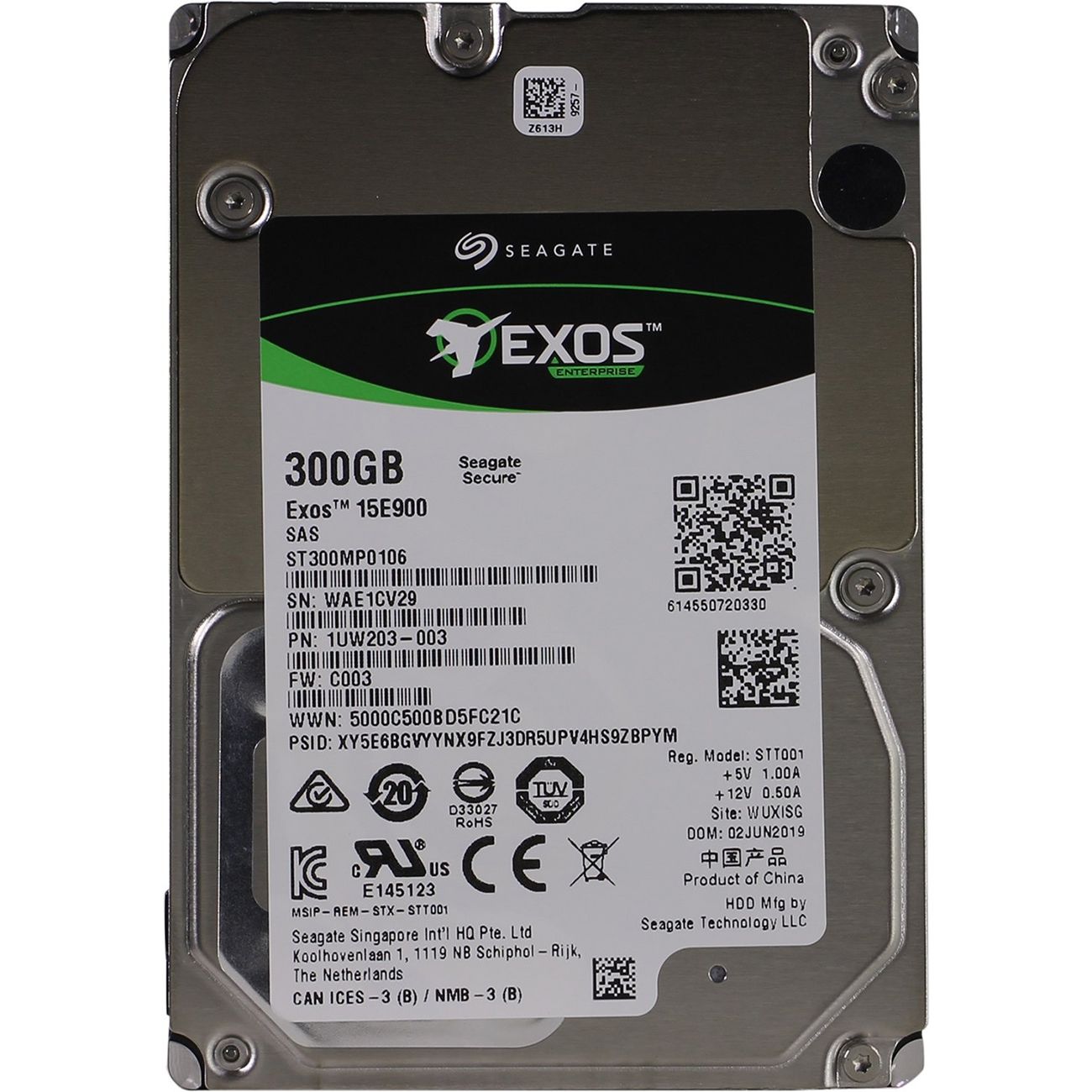 Жесткий диск Seagate 300GB Exos 15E900 512e/4Kn SAS (ST300MP0106) фото
