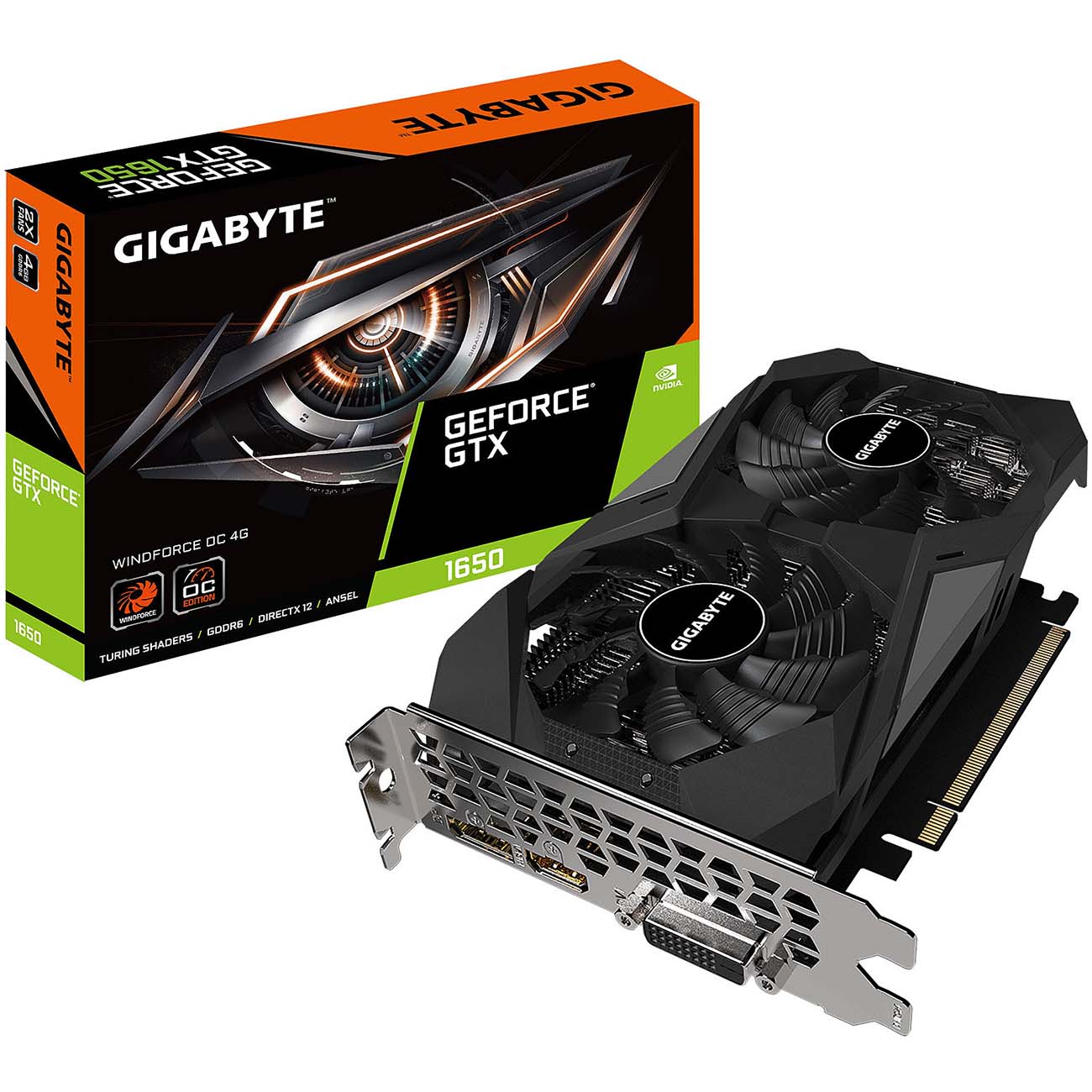 Видеокарта GIGABYTE PCIE16 GTX1650 4GB GDDR6