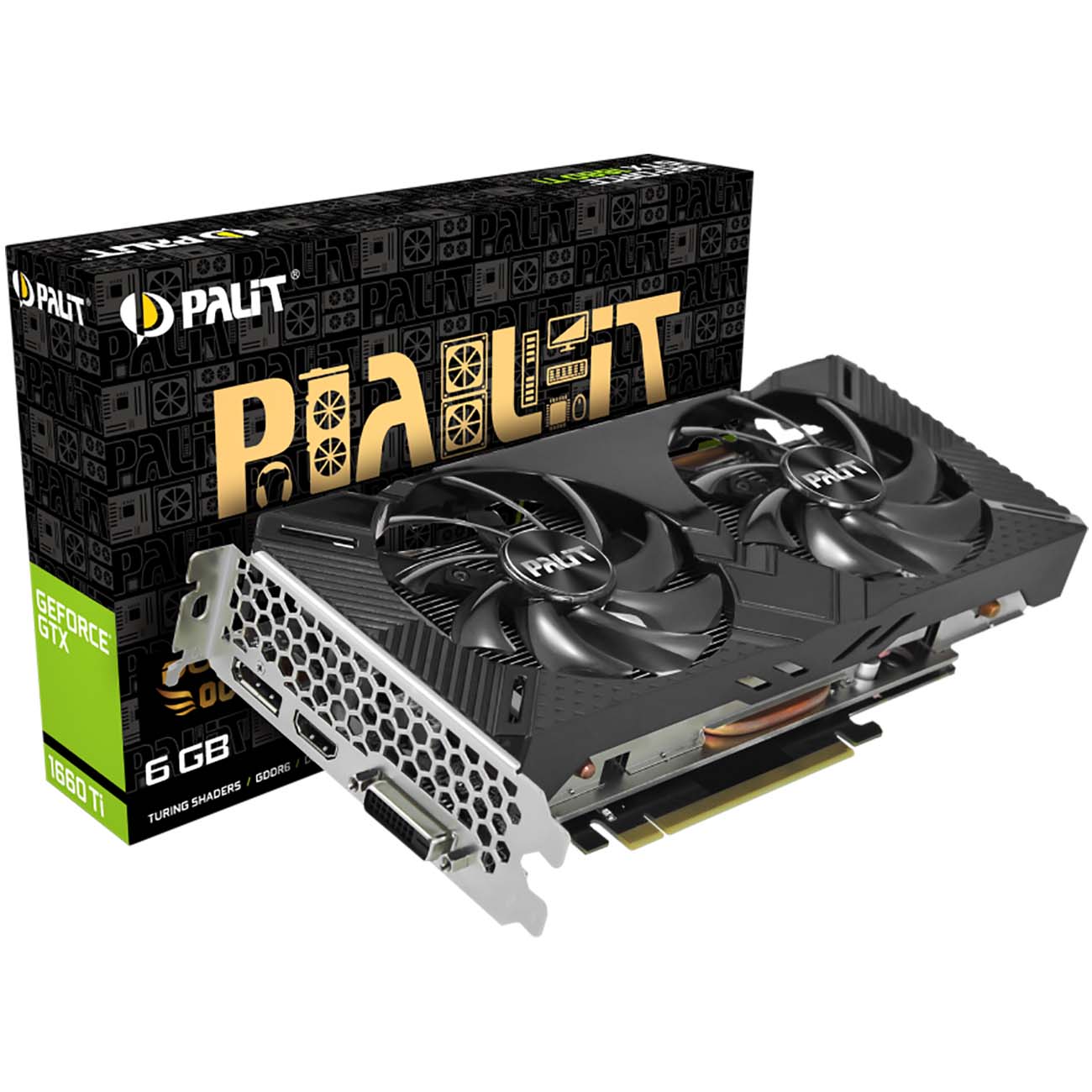Видеокарта Palit PA-GTX1660TI DUAL OC 6GB