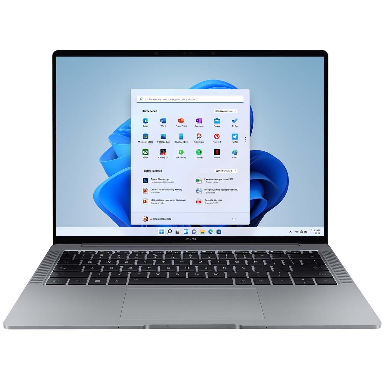 Ноутбук HONOR MagicBook View 14 i7/16/512 Grey (HGE-W76)