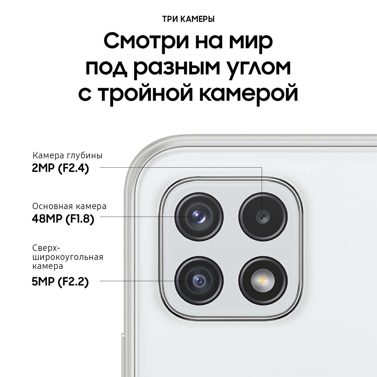 Смартфон Samsung Galaxy A22s 64GB White (SM-A226B)