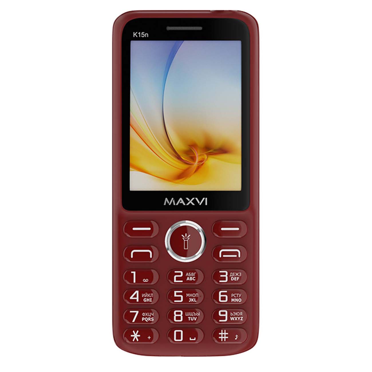 Мобильный телефон Maxvi K15n Wine красный