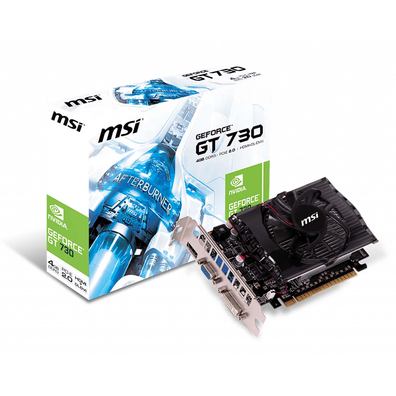 Видеокарта MSI NVIDIA GeForce GT 730  4GB (N730K-4GD3/OCV1)