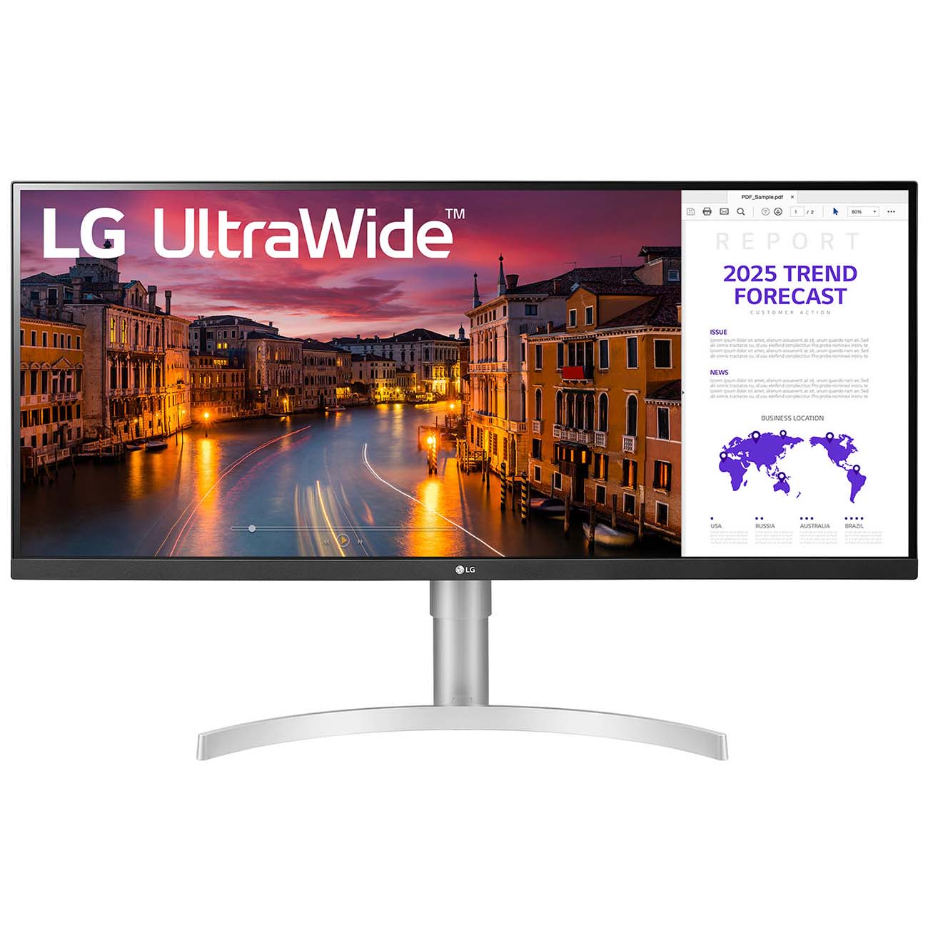 Монитор LG 34" AH-IPS белый 34WN650-W