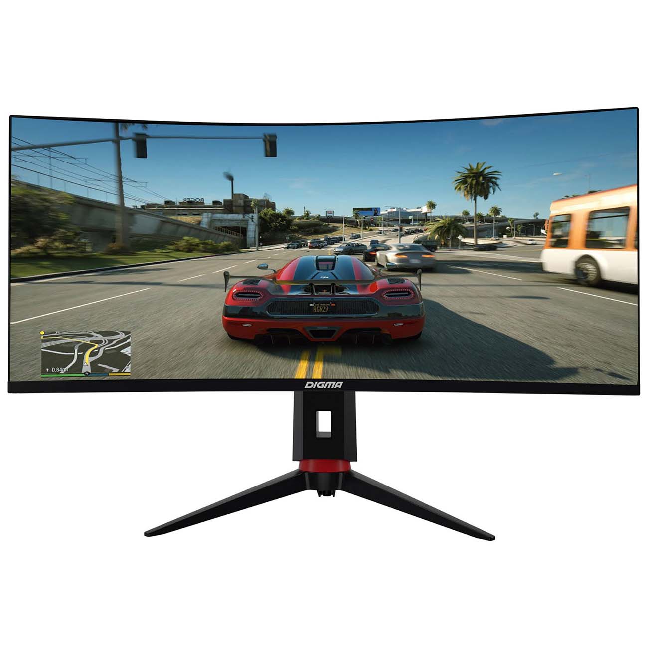 Монитор игровой Digma Gaming 34" VA черный DM-MONG3410