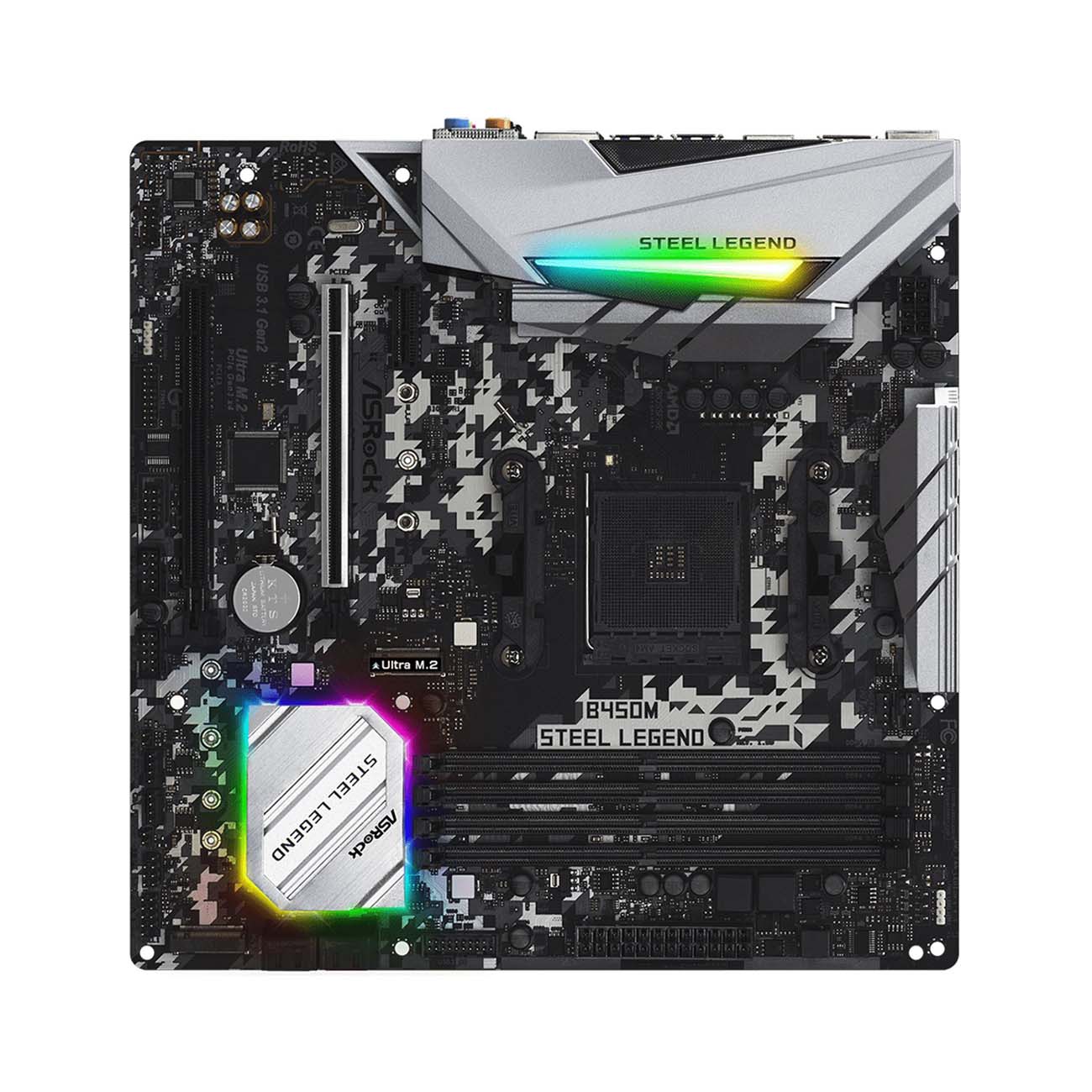Материнская плата ASRock B450M STEEL LEGEND фото
