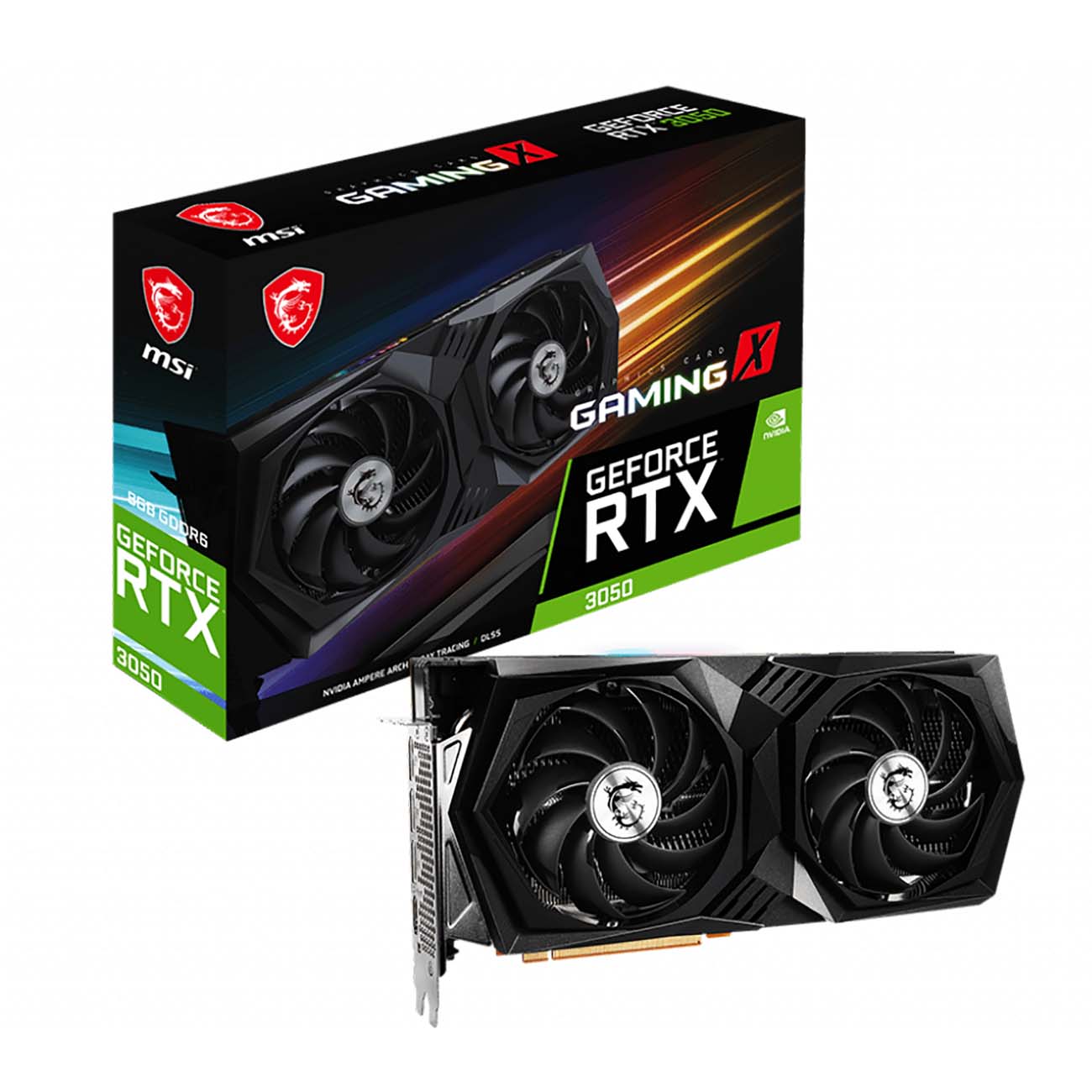 Видеокарта MSI NVIDIA GeForce RTX 3050 GAMING X 8GB (RTX 3050 GAMING X 8G)