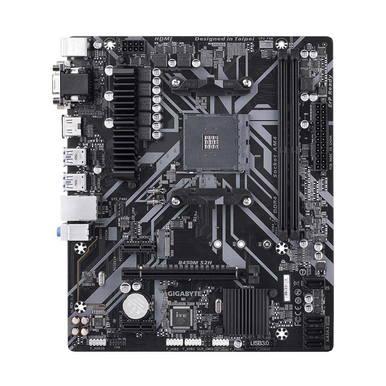 Материнская плата GIGABYTE B450M S2H фото