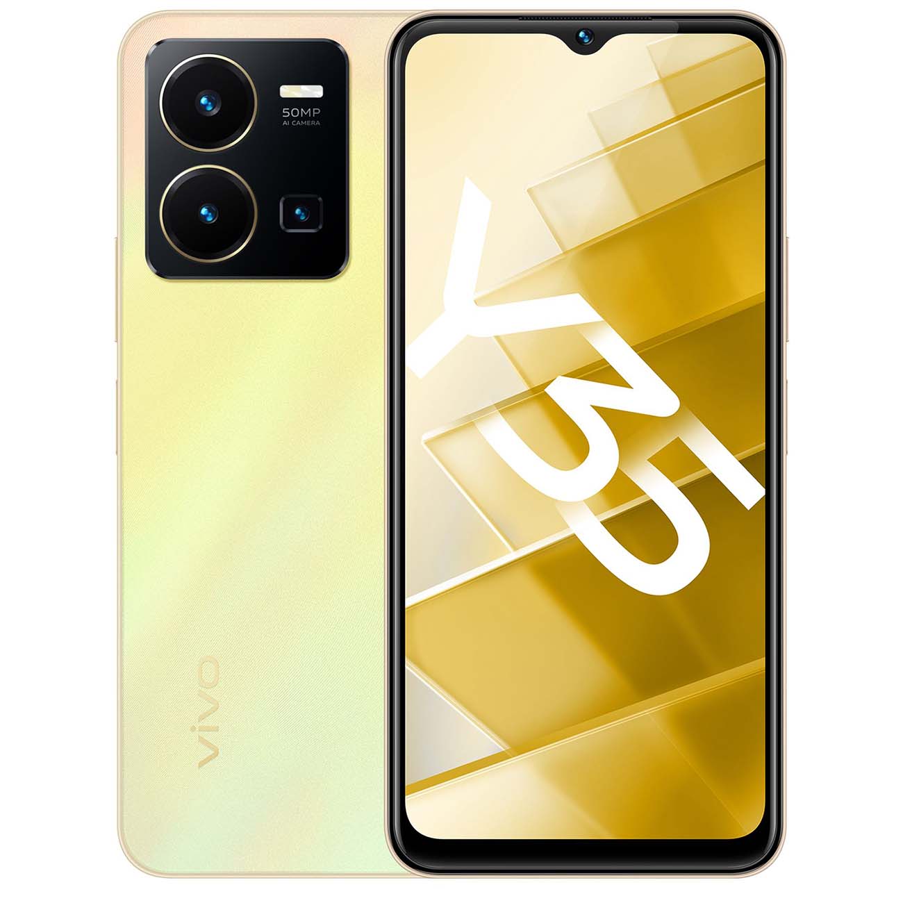 Смартфон vivo Y35 4/128Gb Dawn золотой
