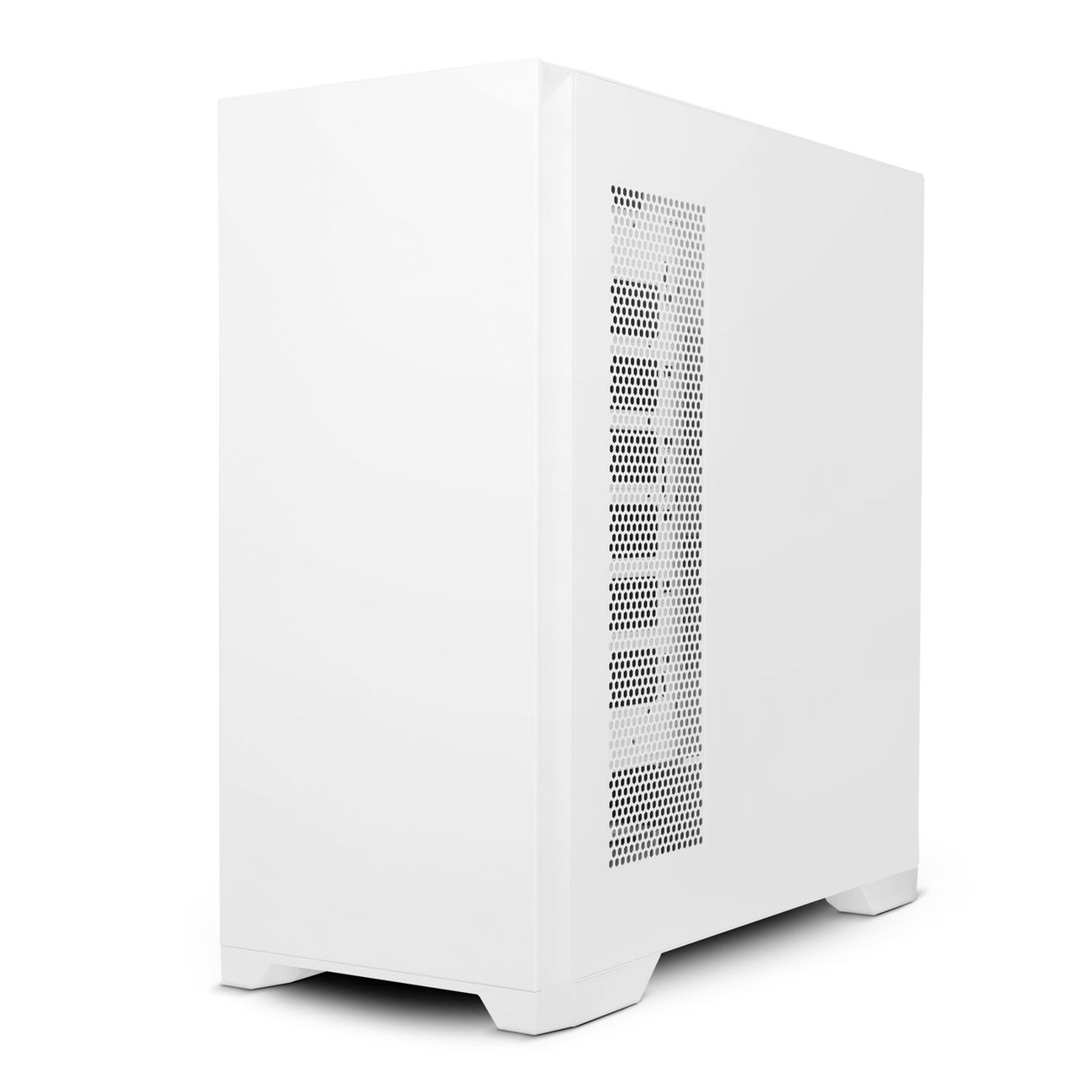 Корпус для компьютера Code GC-LX1, закаленное стекло, белый