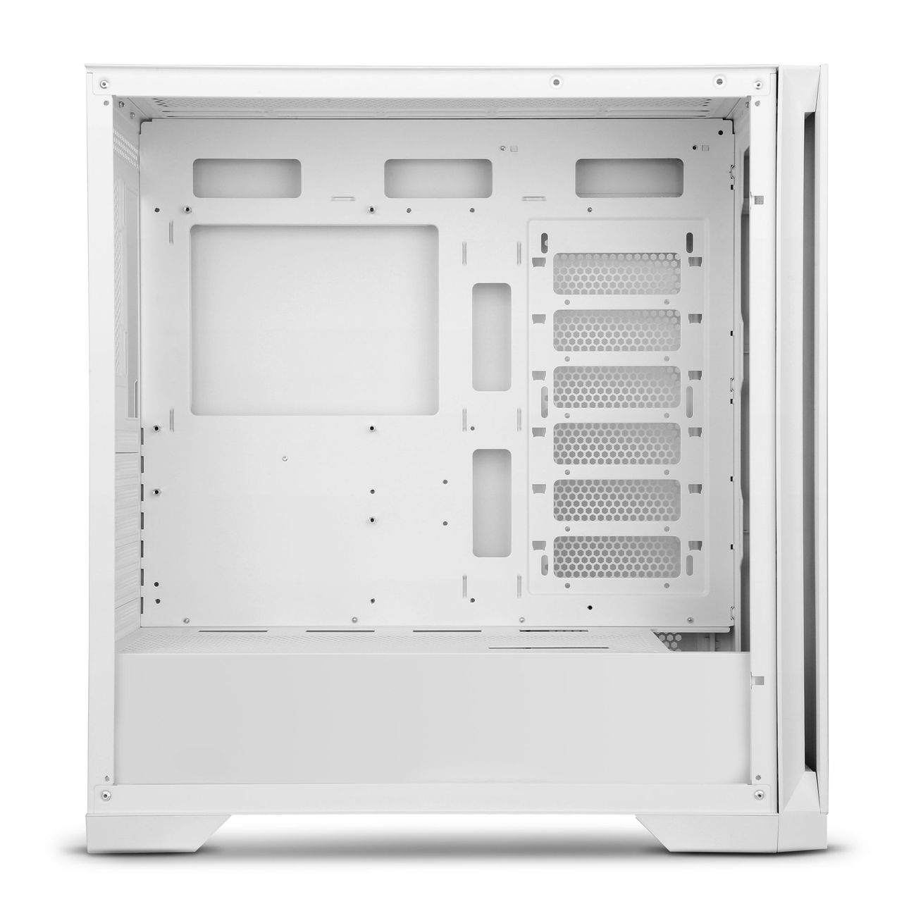 Корпус для компьютера Code GC-LX1, закаленное стекло, белый