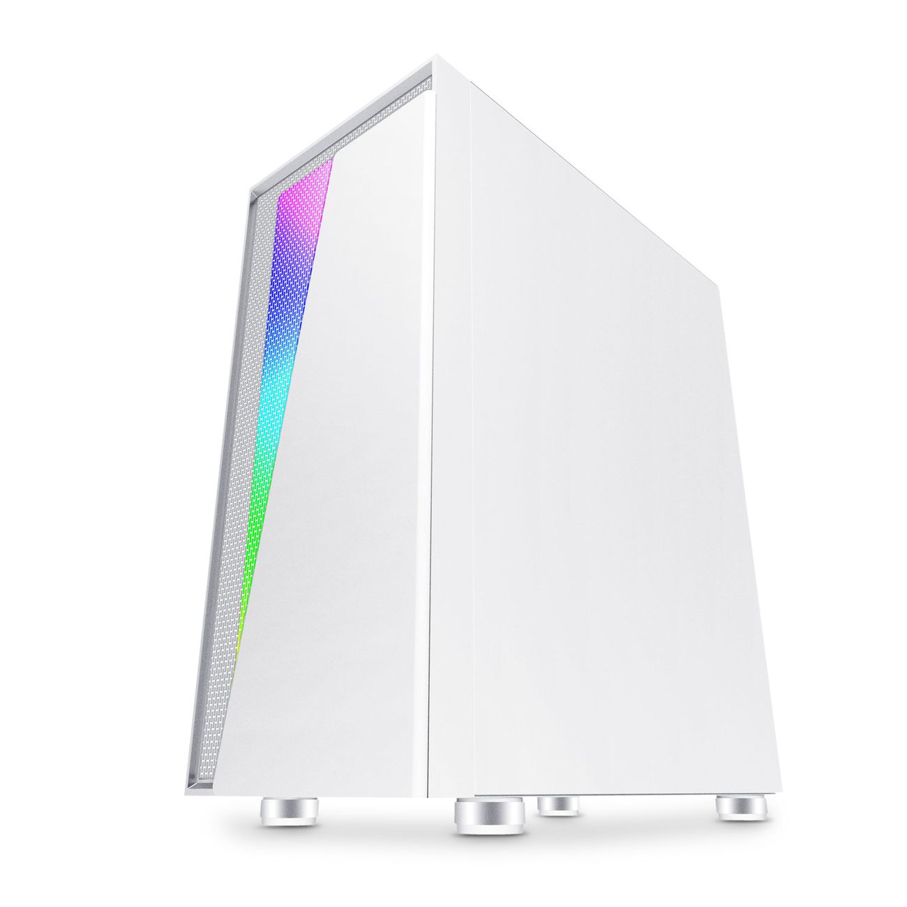 Корпус для компьютера Code GC-LX3 , закаленное стекло, ARGB, белый