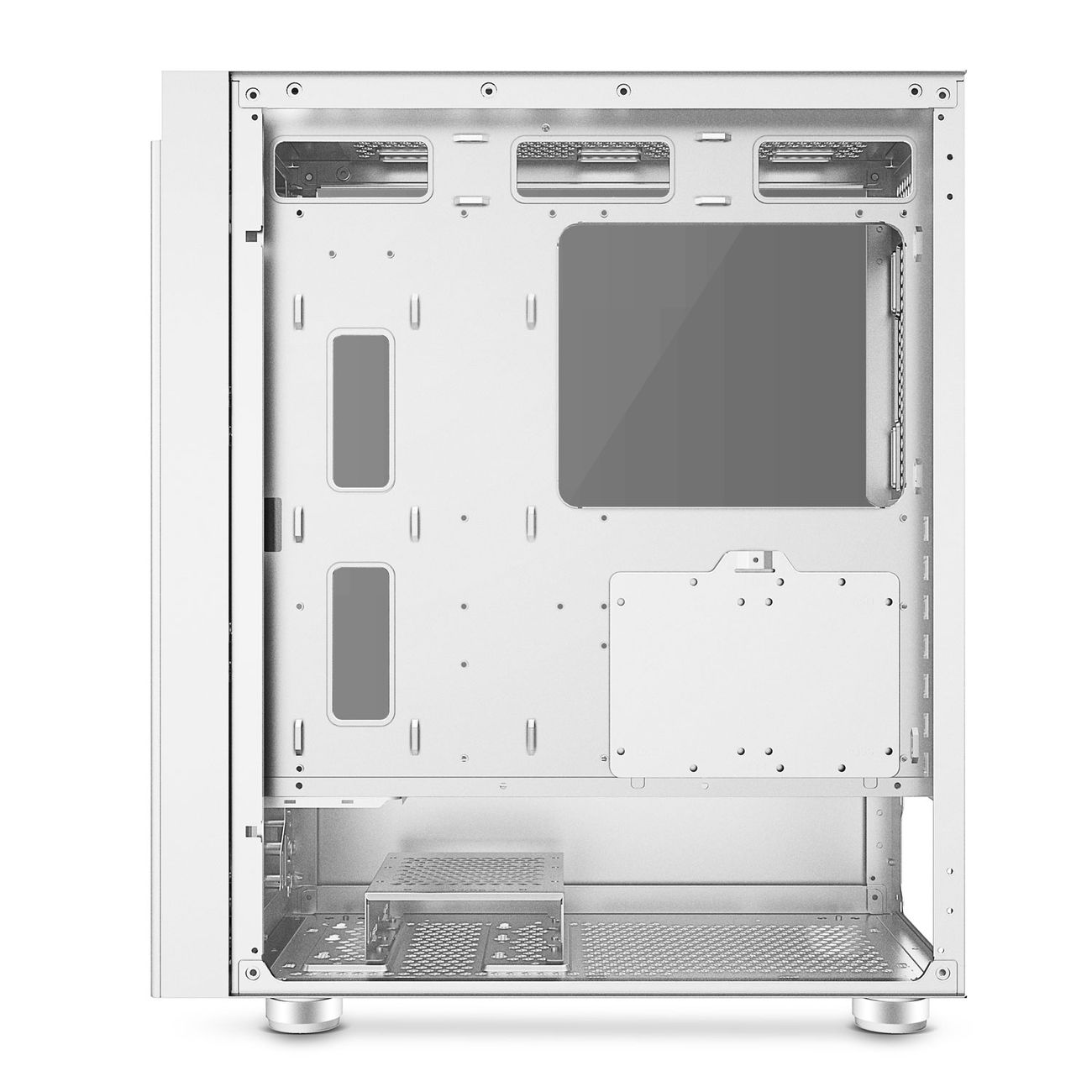 Корпус для компьютера Code GC-LX3 , закаленное стекло, ARGB, белый