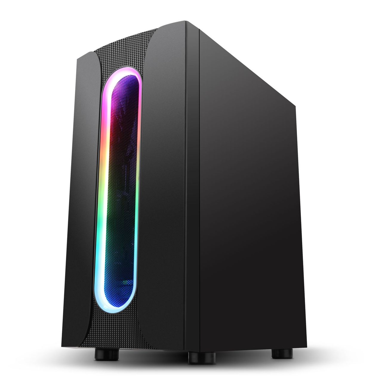 Корпус для компьютера Code GC-MX1, акриловая панель, ARGB, черный