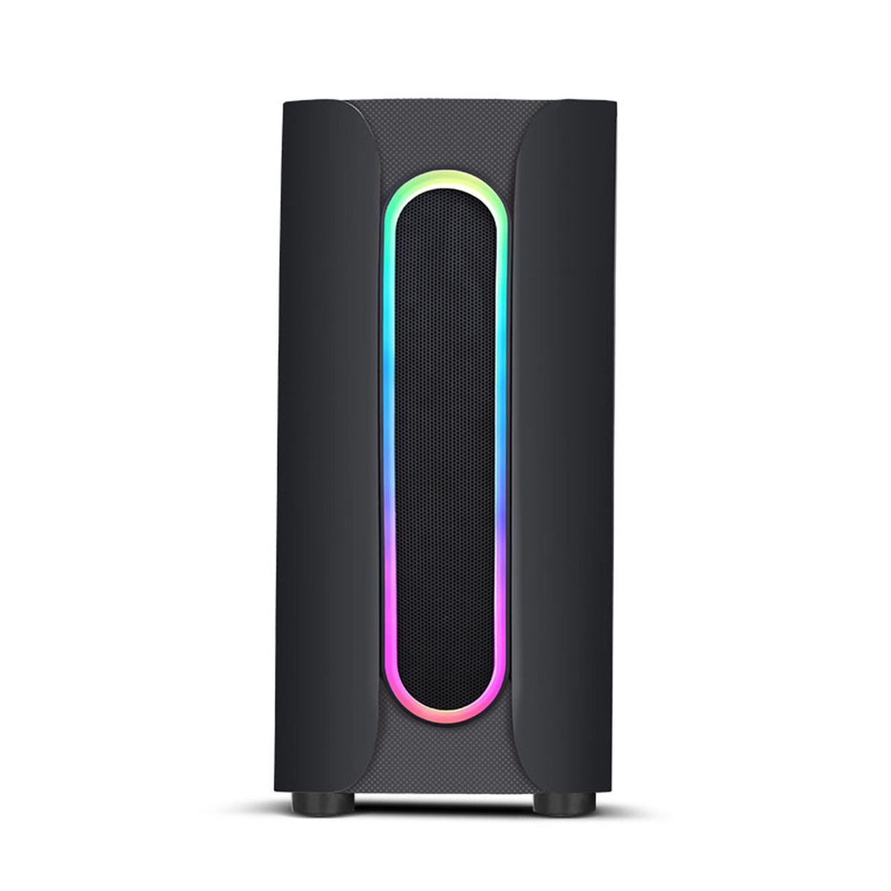 Корпус для компьютера Code GC-MX1, акриловая панель, ARGB, черный