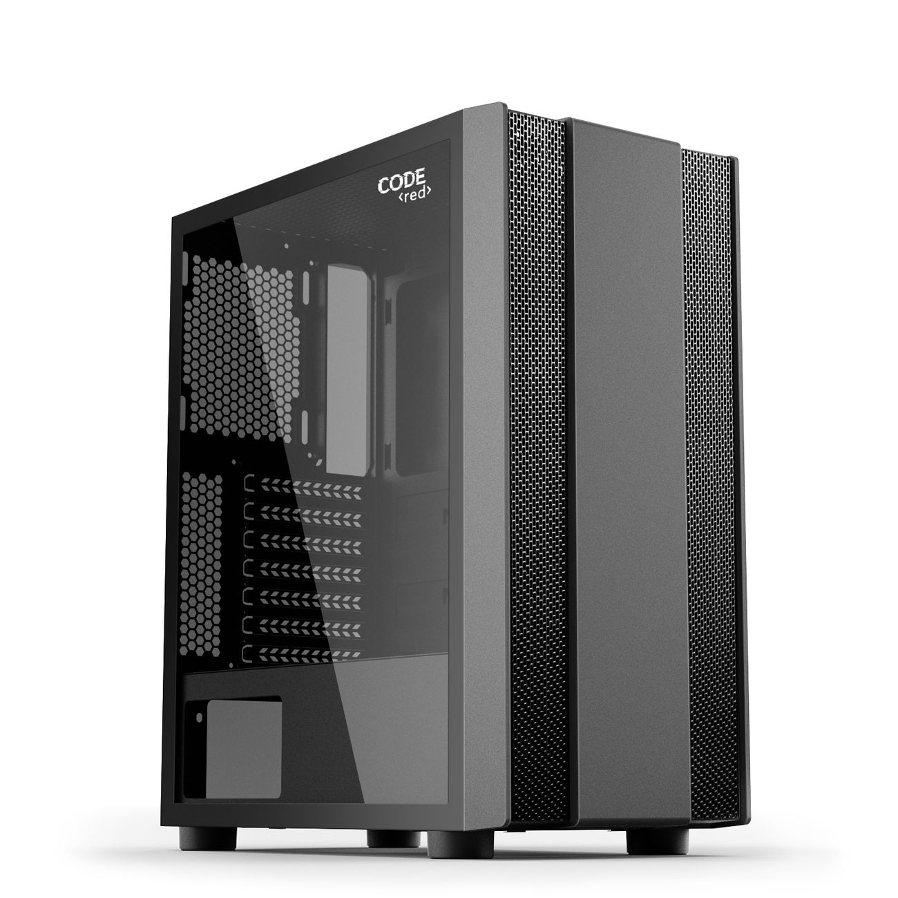 Корпус для компьютера Code GC-MX2, акриловая панель, черный