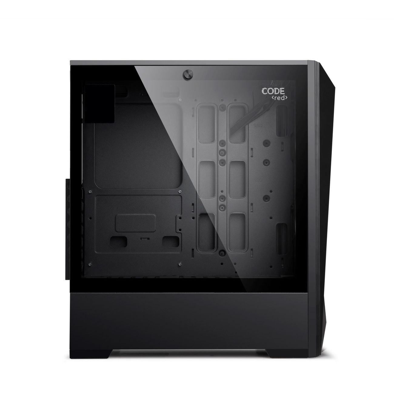 Корпус для компьютера Code GC-MX4, закаленное стекло, ARGB, черный