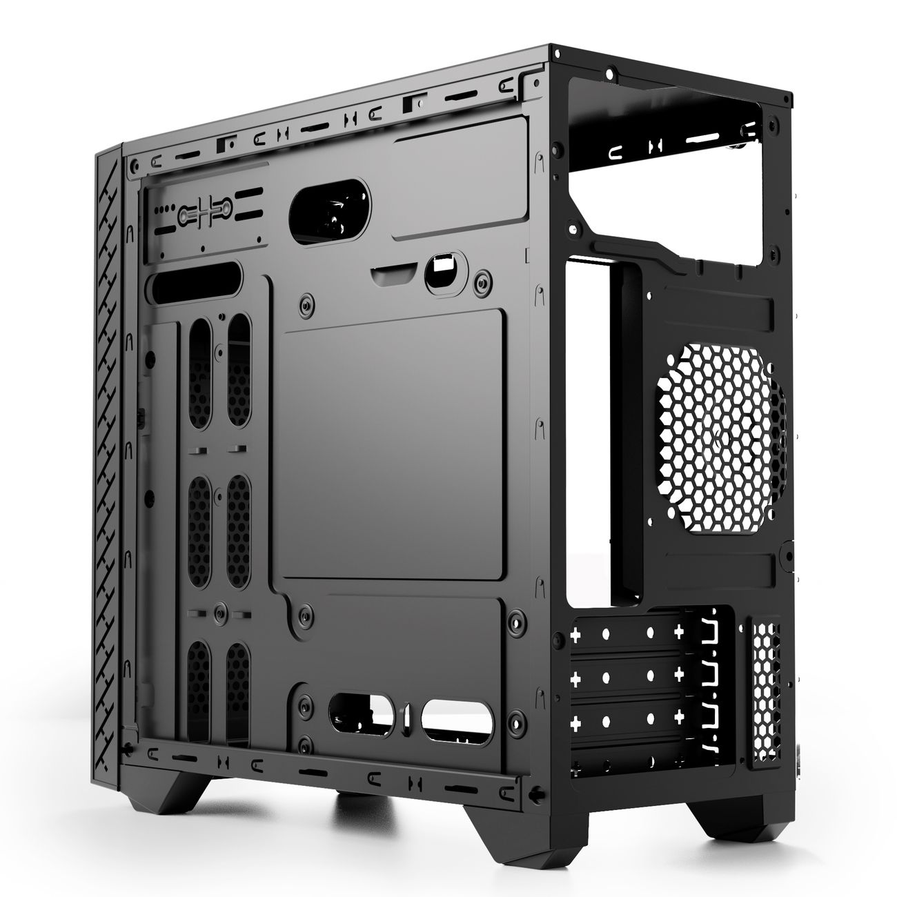 Корпус для компьютера Code GC-SX2, акриловая панель, ARGB, черный