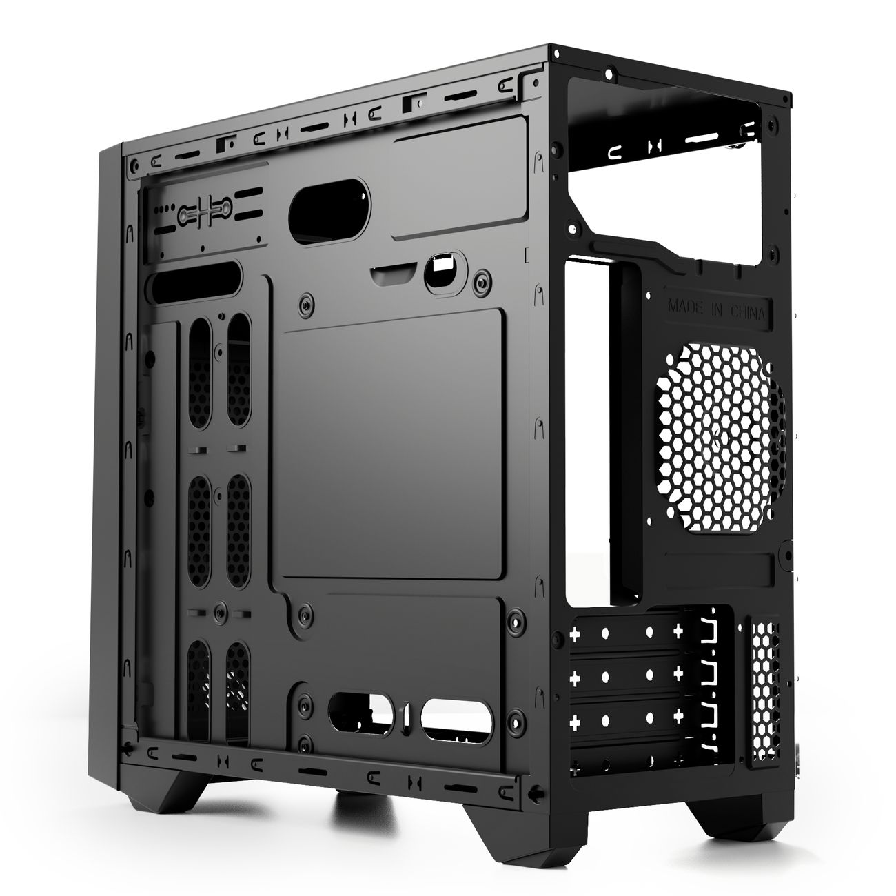 Корпус для компьютера Code GC-SX3, акриловая панель, ARGB, черный