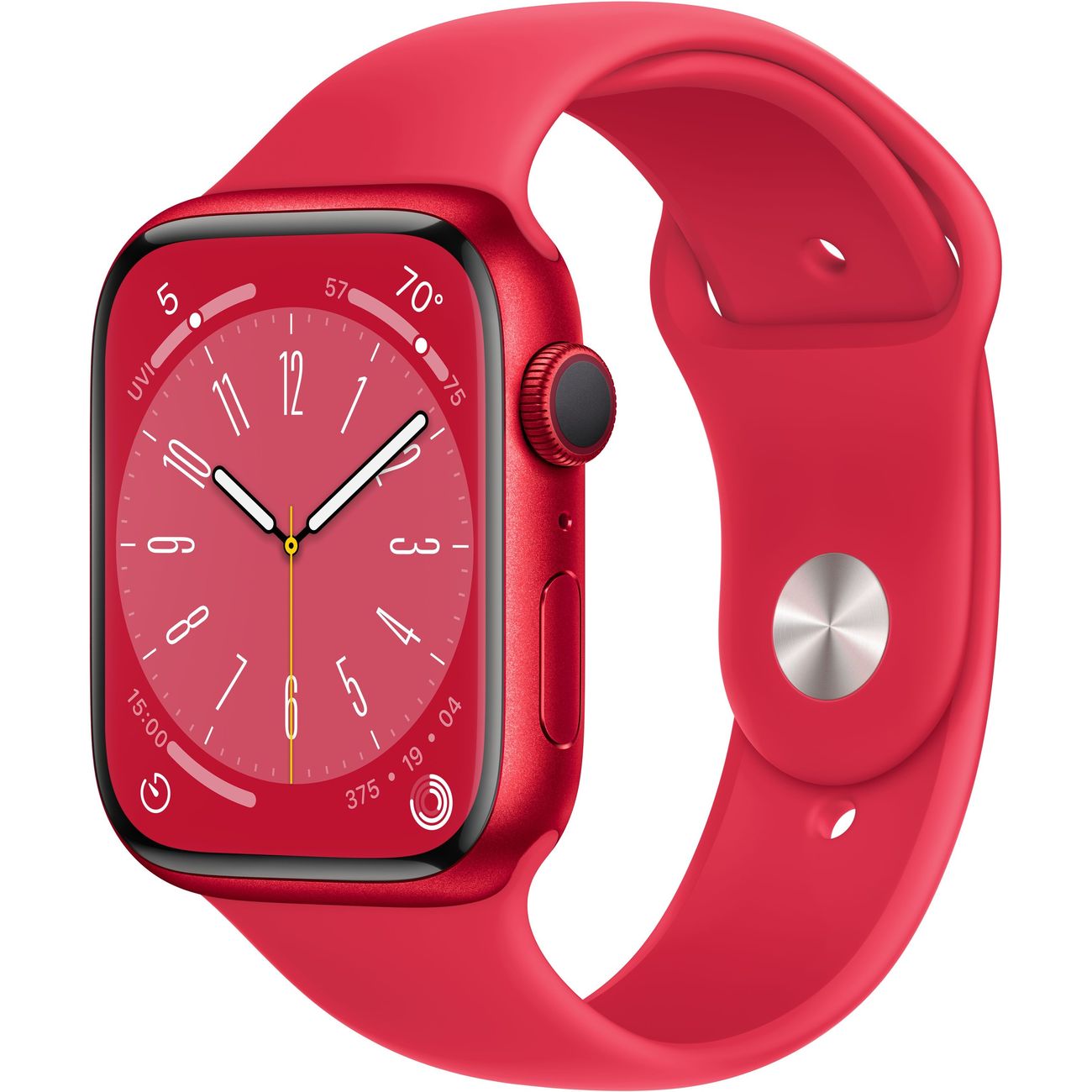 Смарт-часы Apple Watch Series 8 45mm (PRODUCT) RED Aluminum Case with Red Sport Band, размер Regular (MNP43) фото