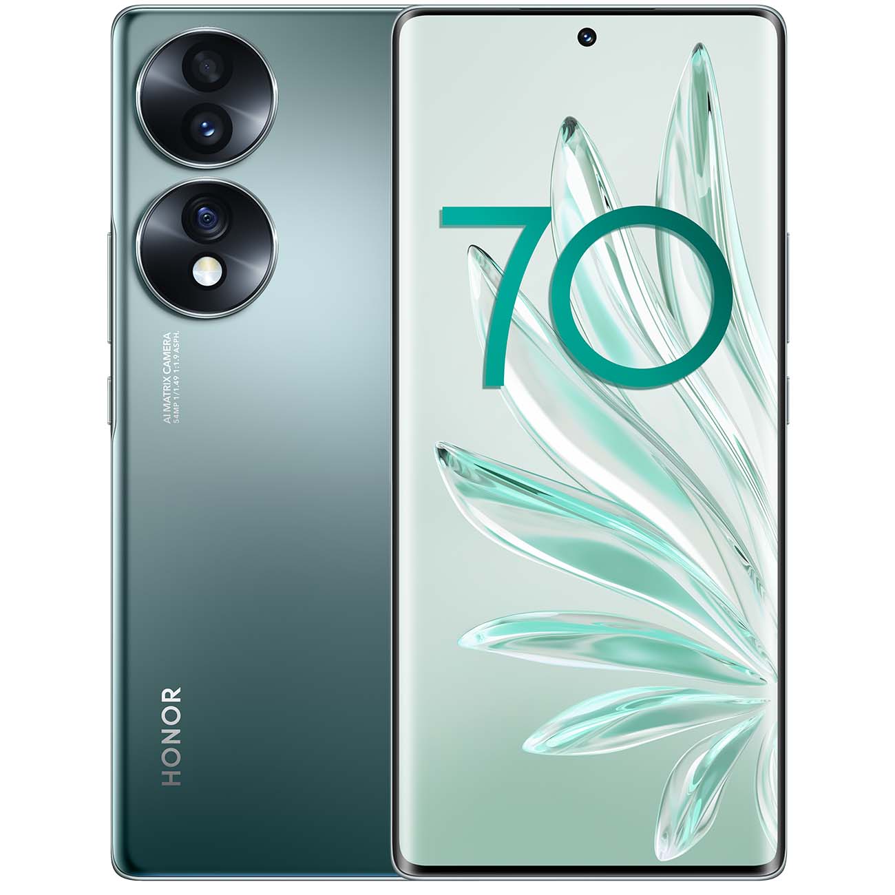 Смартфон HONOR 70 8+256Gb Emerald зеленый фото