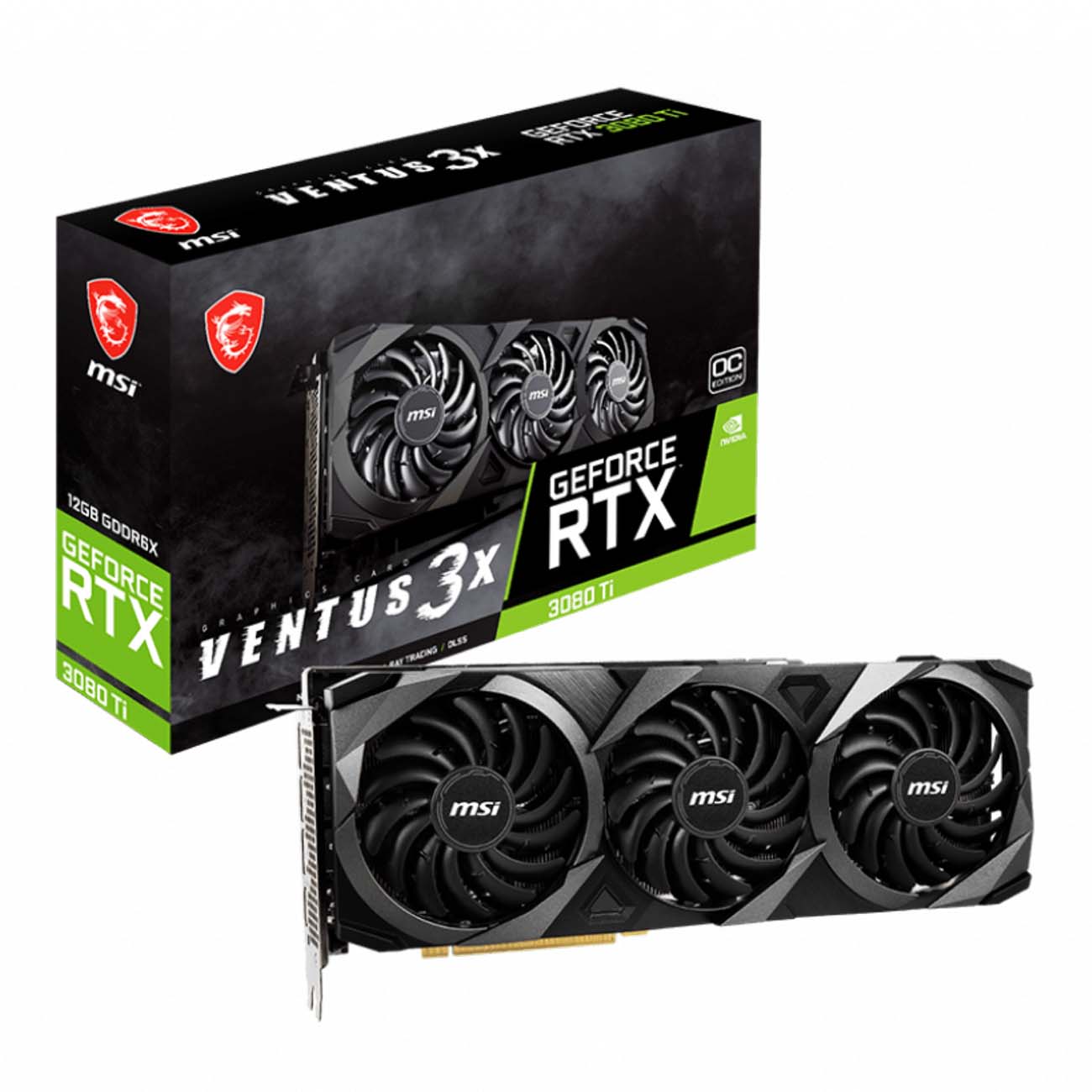 Видеокарта MSI Geforce RTX 3080Ti Ventus 3X OC 12GB