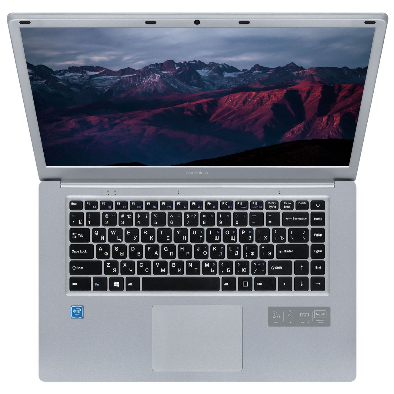 Ноутбук Rombica myBook Mercury 128 PCLT-0002/15.6"/Celeron N4020/4/128/noOS/Gray