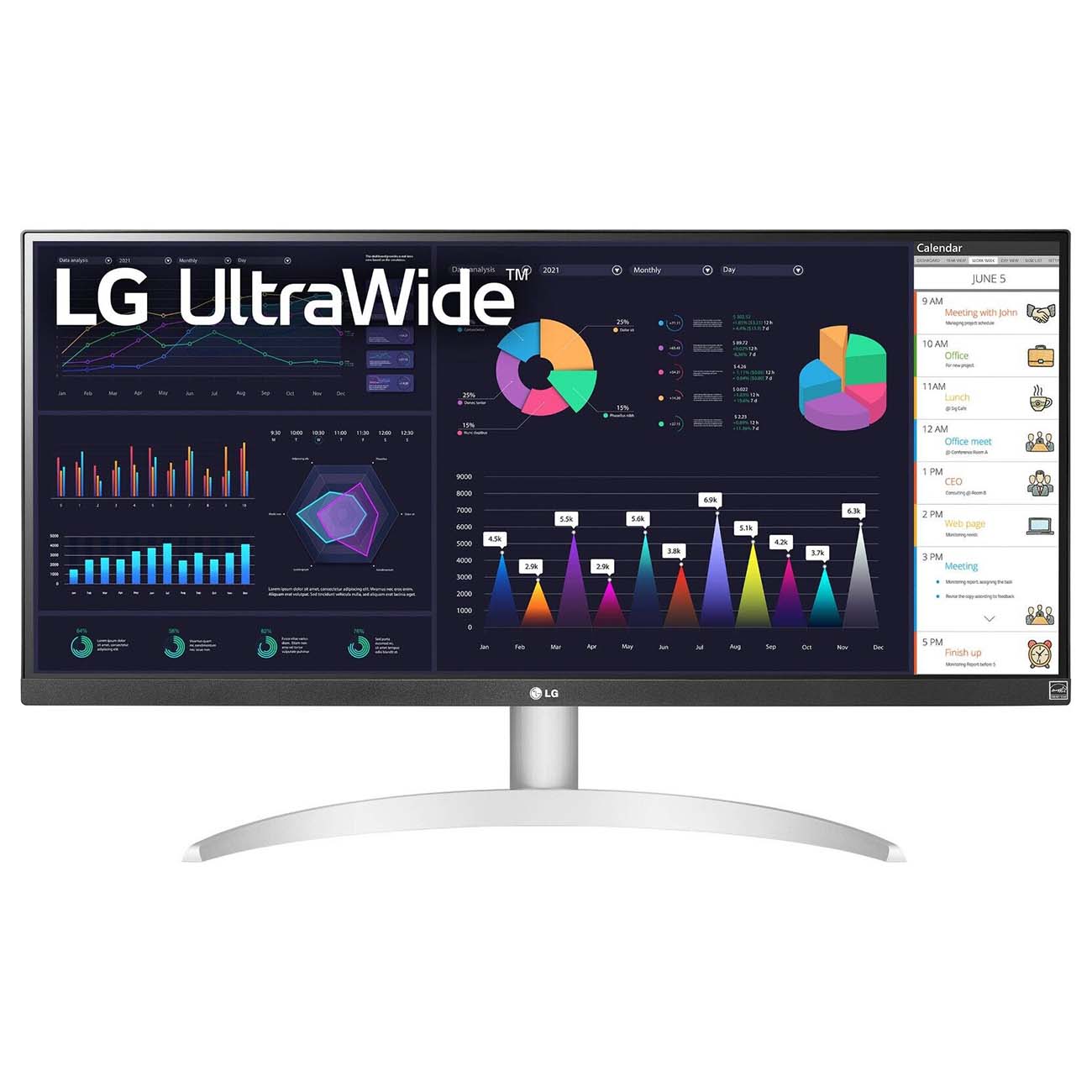 Монитор LG 29"/IPS/2560x1080/100Гц/белый (29WQ600-W)
