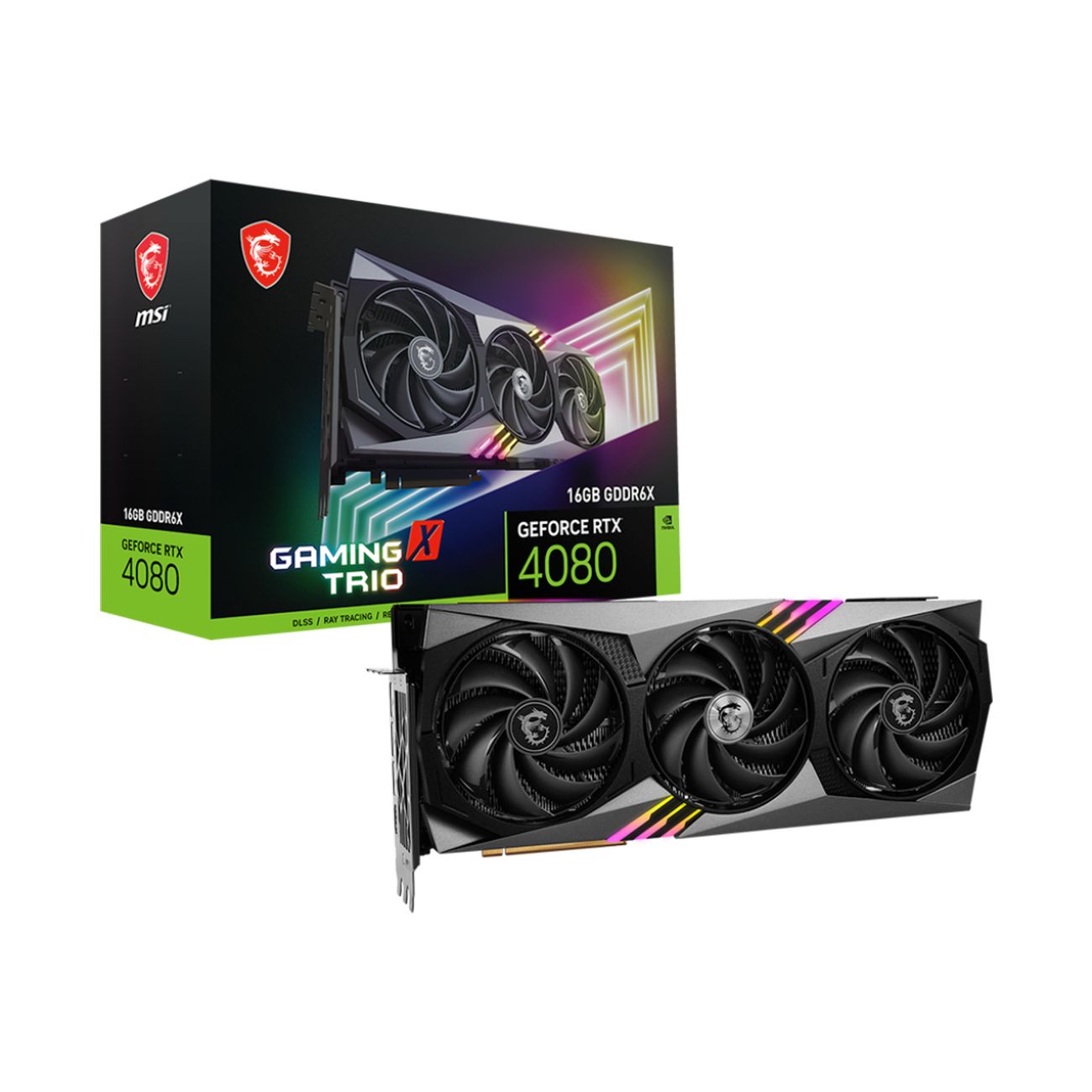 Видеокарта MSI NVIDIA GeForce RTX 4080 GAMING X TRIO 16GB
