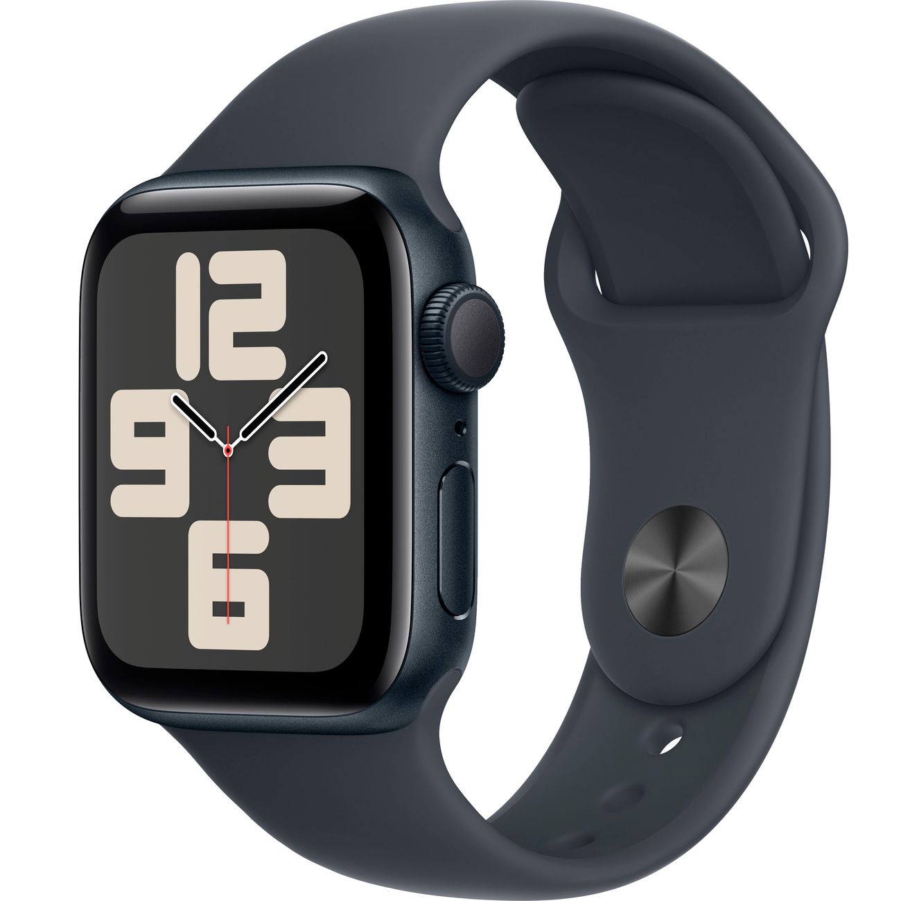Смарт-часы Apple Watch SE 2023 40mm Midnight Aluminum Case with Midnight Sport Band, размер S/M (MR9X3) фото