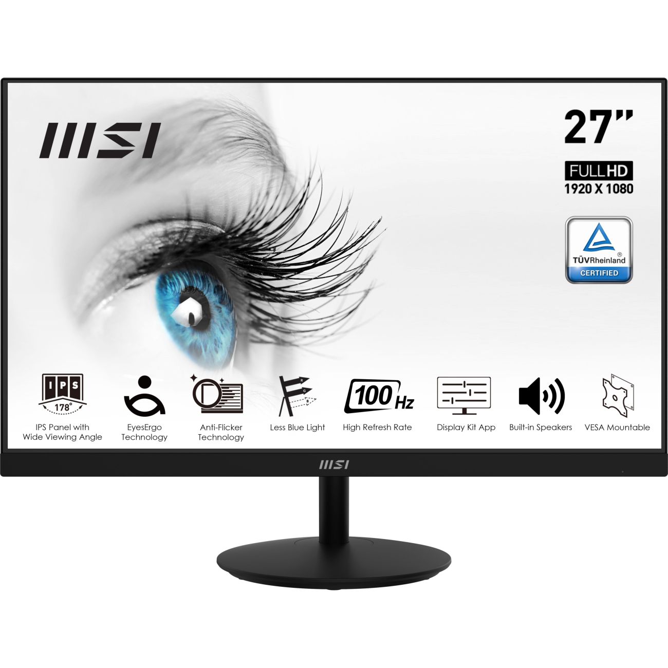 Монитор MSI 27"/IPS/1920x1080/100Гц/черный (MP271A)