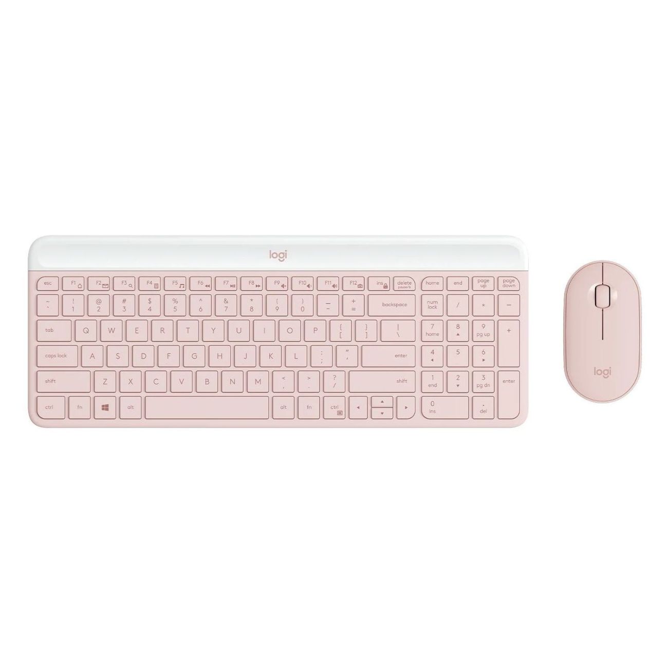 Комплект клавиатура+мышь Logitech MK470 Rose Pink (русская раскладка)