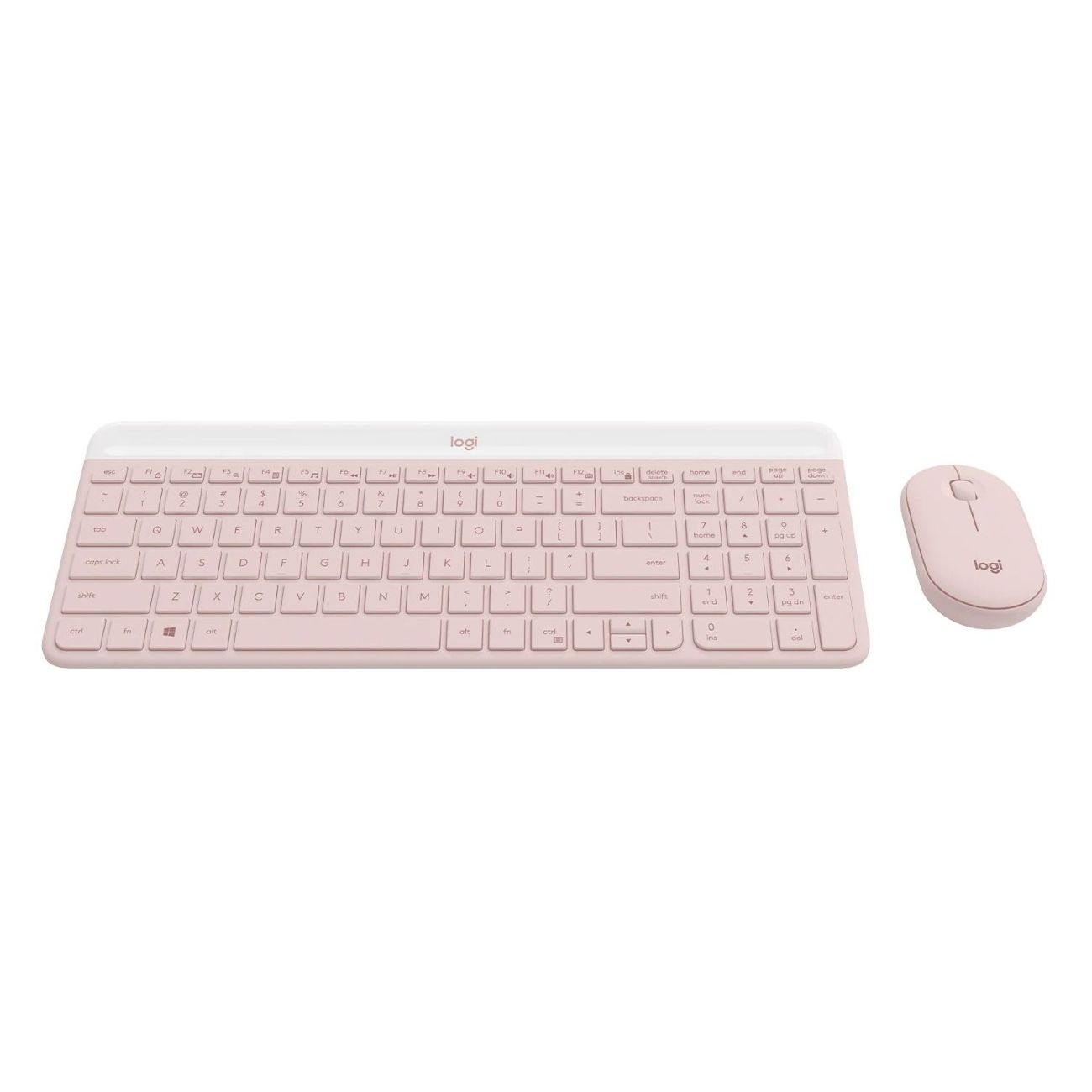 Комплект клавиатура+мышь Logitech MK470 Rose Pink (русская раскладка)