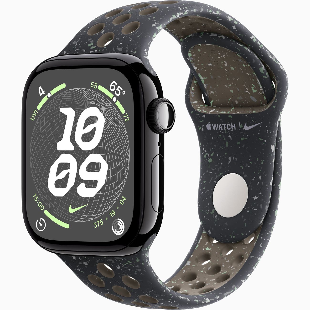 Смарт-часы Apple Watch S10 42mm M/L Jet Black Mid Sky Nike фото