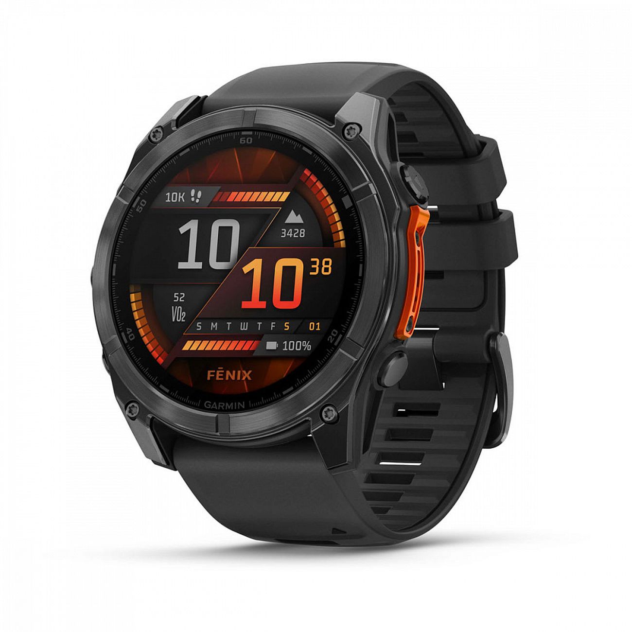 Спортивные часы Garmin Fenix 8 AMOLED 51мм серый черные фото
