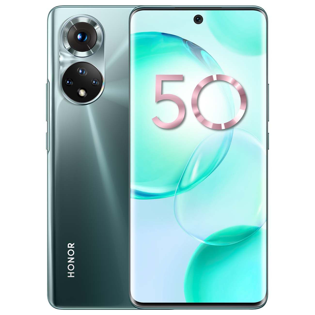 Уцененный смартфон HONOR 50 8/256Gb Emerald Green, хороший фото