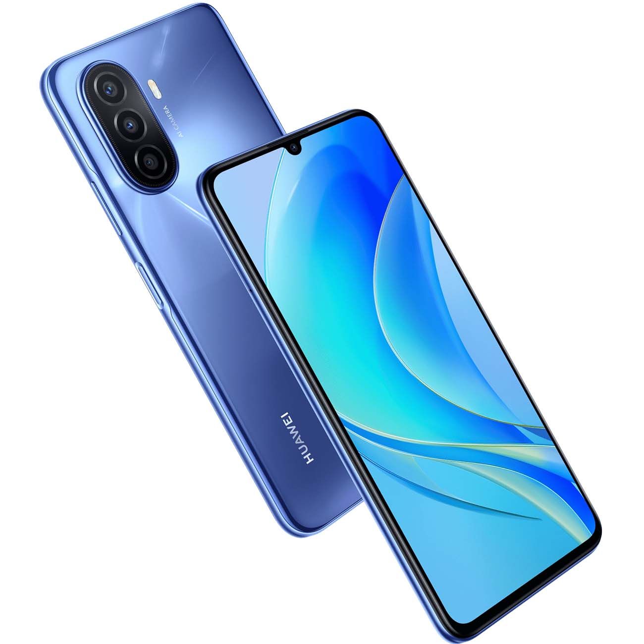 Уцененный смартфон HUAWEI nova Y70 4/128GB Crystal Blue (MGA-LX9N), отличный